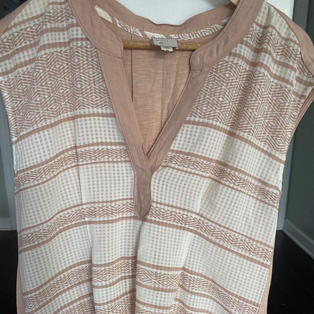 Anthropologie 9-H15 STCL Striped Blouse Size Small